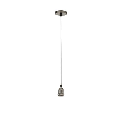 Searchlight - Lampa wisząca na lince SUSPENSION 1xE27/60W/230V srebrna