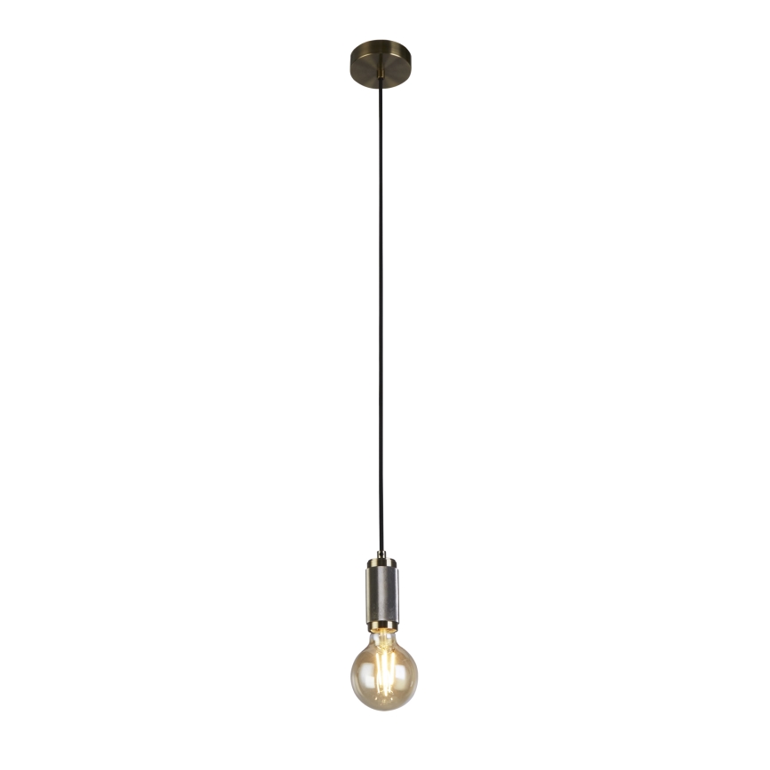 Searchlight - Lampa wisząca na przewodzie SUSPENSION 1xE27/60W/230V mosiądz