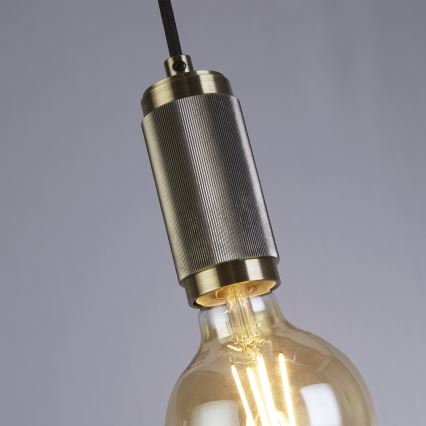 Searchlight - Lampa wisząca na przewodzie SUSPENSION 1xE27/60W/230V mosiądz