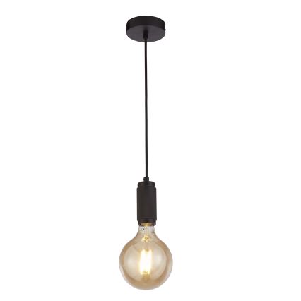 Searchlight - Lampa wisząca na lince SUSPENSION 1xE27/60W/230V czarna