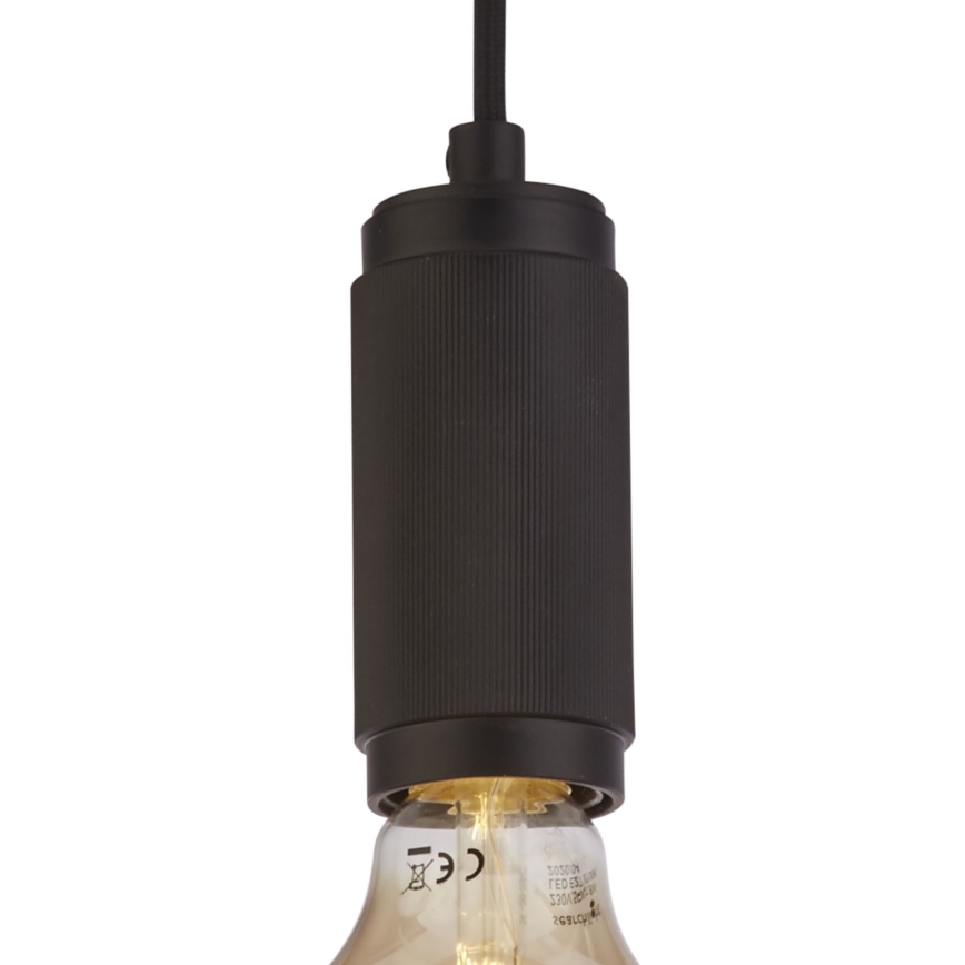 Searchlight - Lampa wisząca na lince SUSPENSION 1xE27/60W/230V czarna