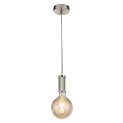 Searchlight - Lampa wisząca na przewodzie SUSPENSION 1xE27/60W/230V srebrna