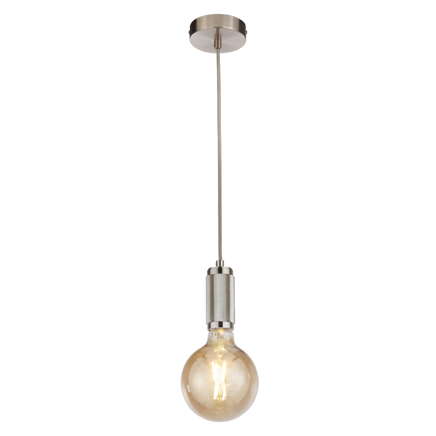 Searchlight - Lampa wisząca na przewodzie SUSPENSION 1xE27/60W/230V srebrna