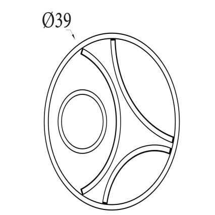 Searchlight - ściemnialna lampa sufitowa LED ZENDISC LED/20W/230V 3000K śr. 39 cm