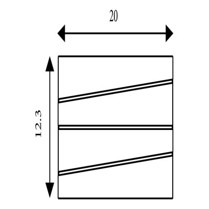 Searchlight - Kinkiet LED SECTION LED/18W/230V złoty