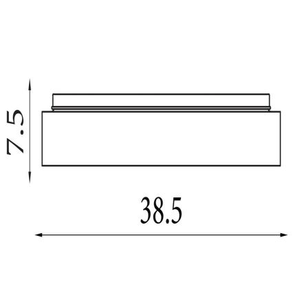 Searchlight - Ściemnialna oprawa sufitowa LED POLKA LED/24W/230V + LED/6W śr. 38,5 cm brązowa
