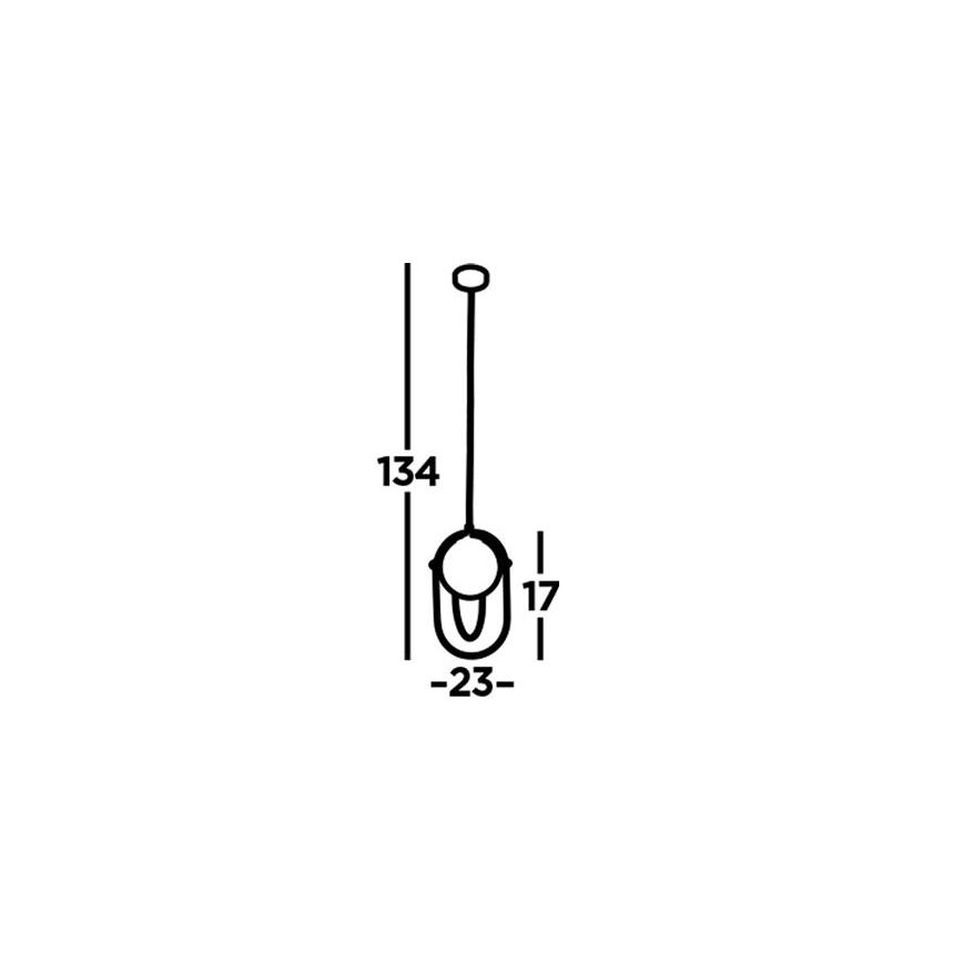 Searchlight - Żyrandol na lince AXIS 1xE27/60W/230V czarny