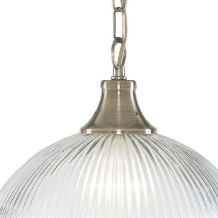 Searchlight - Żyrandol na łańcuchu AMERICAN DINER 1xE27/60W/230V mosiądz