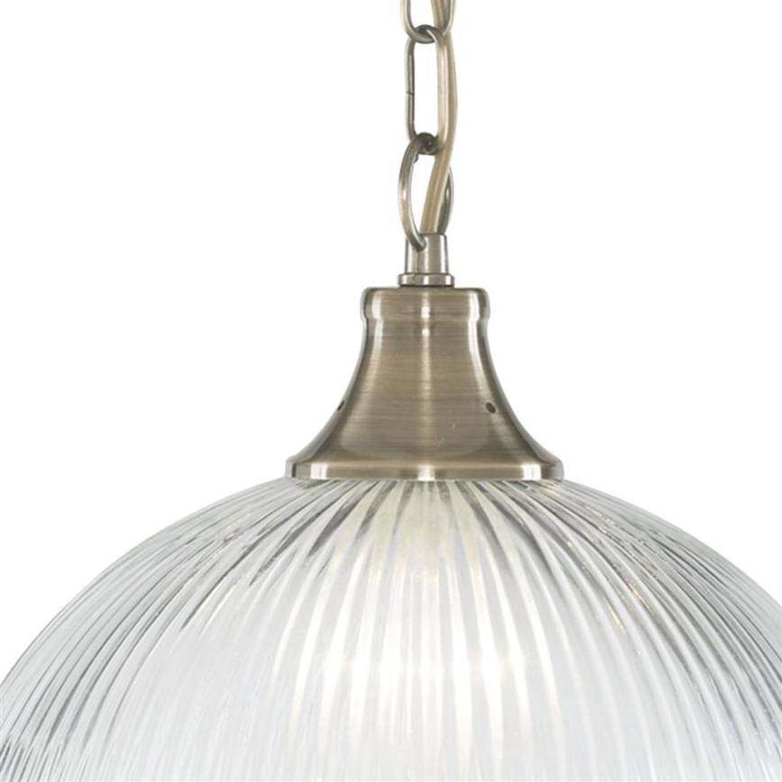 Searchlight - Żyrandol na łańcuchu AMERICAN DINER 1xE27/60W/230V mosiądz