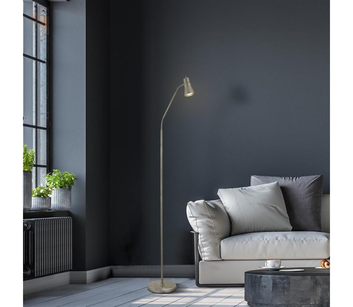 Searchlight EU1007SS - Lampa podłogowa FUSION 1xGU10/10W/230V