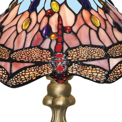 Searchlight - Lampa stołowa Tiffany DRAGONFLY 1xE27/60W/230V
