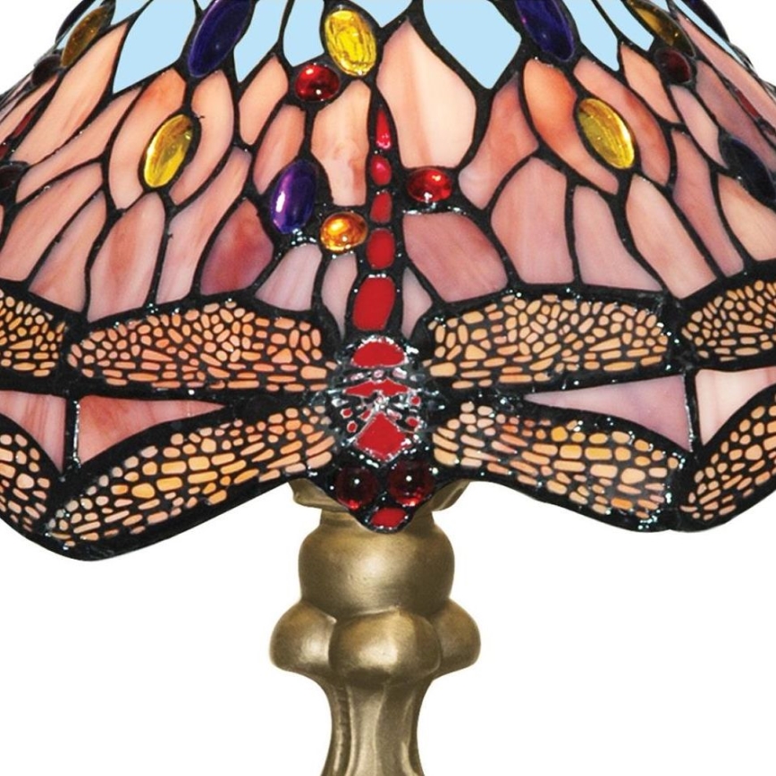 Searchlight - Lampa stołowa Tiffany DRAGONFLY 1xE27/60W/230V