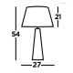 Searchlight - Lampa stołowa MALDON 1xE27/60W/230V