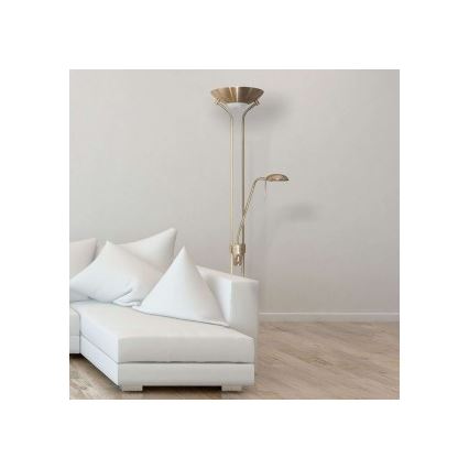 Searchlight - Lampa podłogowa ściemnialna MOTHILD 1xR7s/14W+1xG9/8W/230V
