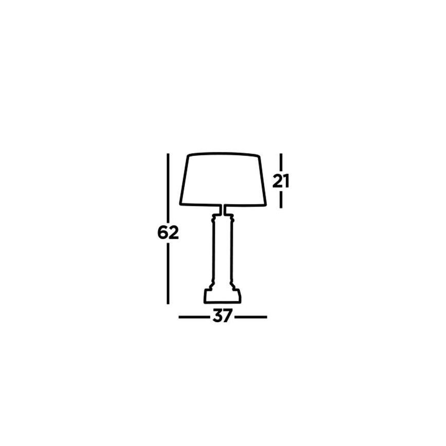 Searchlight - Lampa stołowa PEDESTAL 1xE27/60W/230V czarny