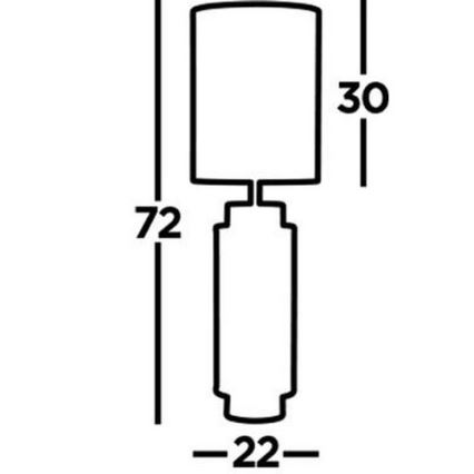 Searchlight - Lampa stołowa FLASK 1xE27/60W/230V niebieski