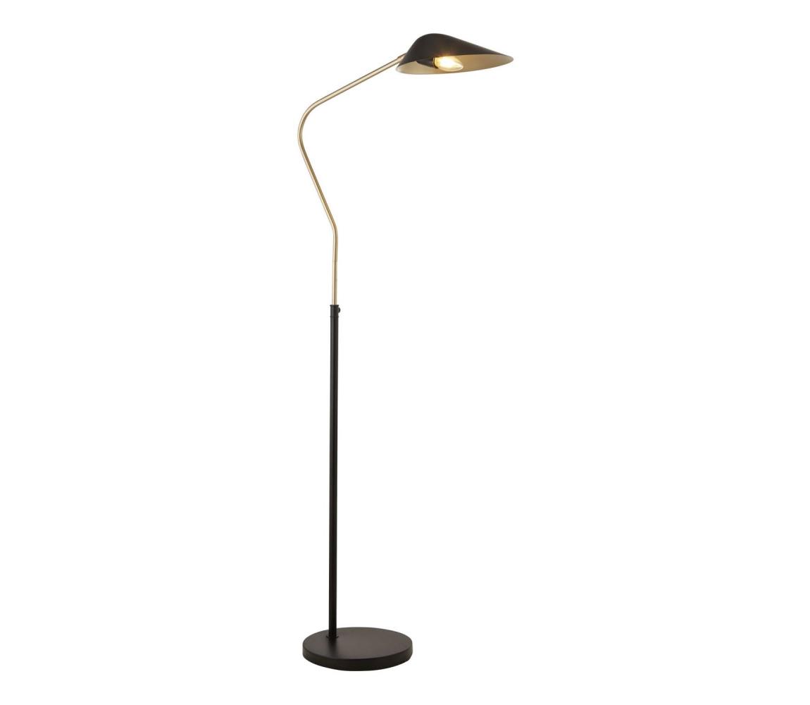 Searchlight EU60420BK - Lampa podłogowa SWAN 1xE27/10W/230V czarna