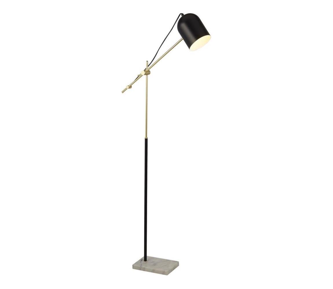 Searchlight EU60881BK - Lampa podłogowa ODYSSEY 1xE27/7W/230V czarna