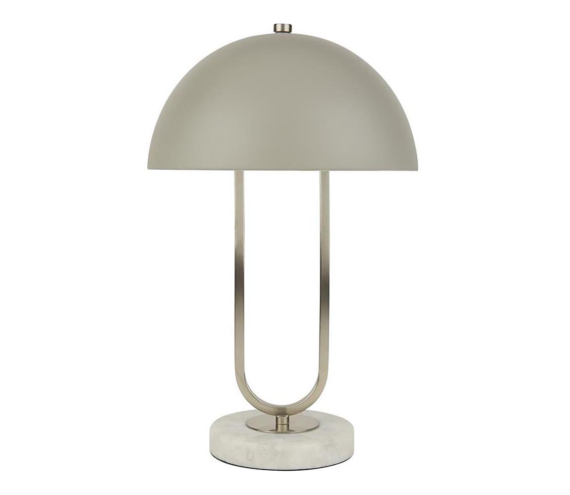 Searchlight EU60949GY - Lampa stołowa DOME 1xG9/7W/230V srebrna