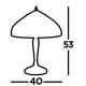 Searchlight - Lampa stołowa PEARL 2xE27/60W/230V