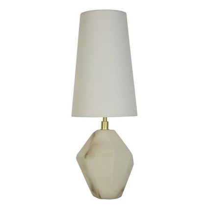 Searchlight - Lampa stołowa APEX 1xE27/60W/230V biała/szara