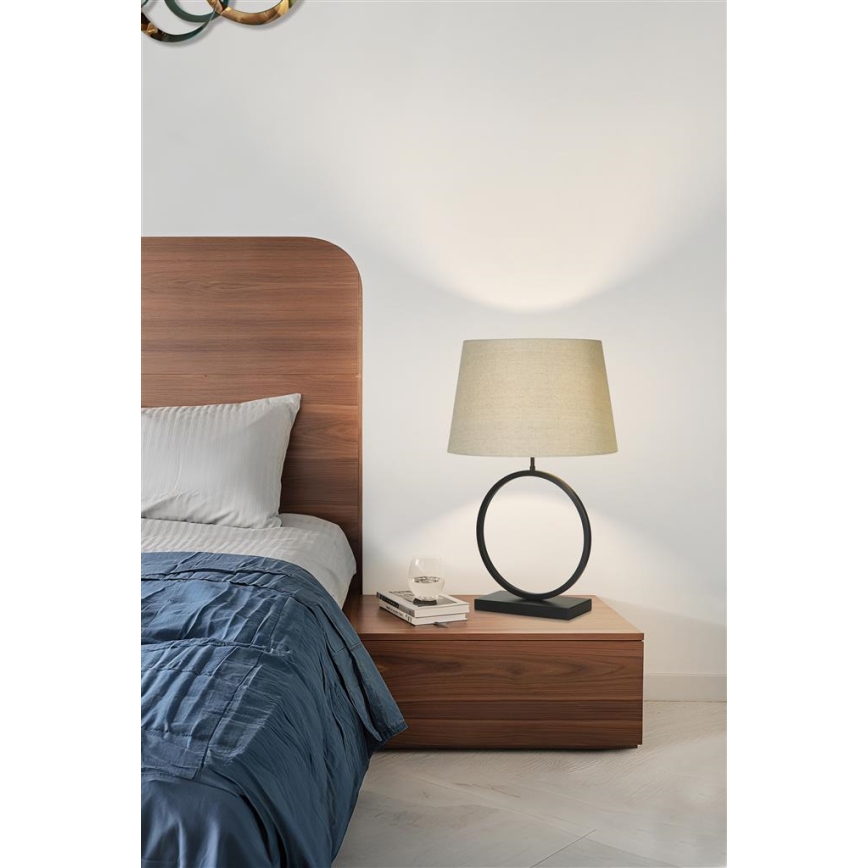 Searchlight - Lampa stołowa ELEGANT 1xE27/60W/230V kremowa