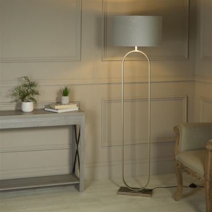 Searchlight - Lampa stojąca MODISH 1xE27/60W/230V szara