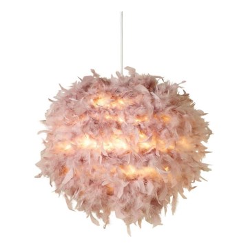 Searchlight - Klosz do żyrandola KATE E14/E27 Ø 50 cm, różowy
