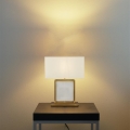 Searchlight - Lampa stołowa CLARENDON 1xE27/60W/230V mosiądz
