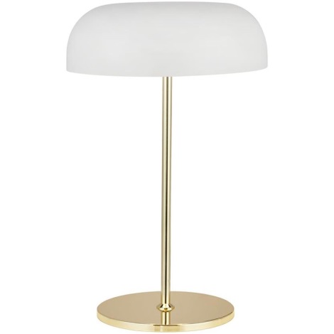 Searchlight - Lampa stołowa HANOVER 2xE14/7W/230V biała/złota