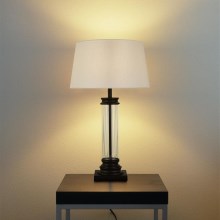 Searchlight - Lampa stołowa PEDESTAL 1xE27/60W/230V czarny