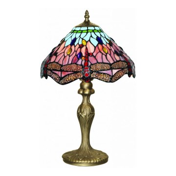 Searchlight - Lampa stołowa Tiffany DRAGONFLY 1xE27/60W/230V