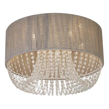 Searchlight - Lampa sufitowa BELLANO 5xG9/7W/230V, średnica 50 cm, szara