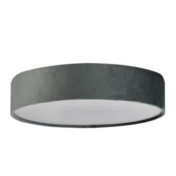 Searchlight - Lampa sufitowa DRUM 3xE27/60W/230V szara