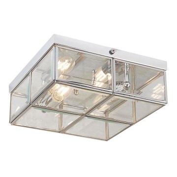 Searchlight - Lampa sufitowa FLUSH 2xE14/40W/230V chrom błyszczący