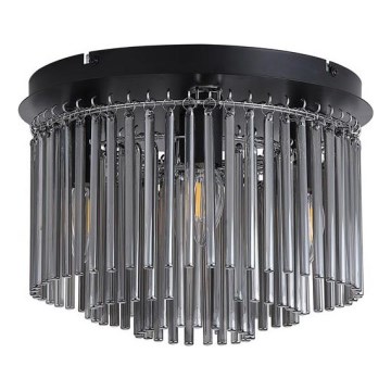 Searchlight - Lampa sufitowa SWIZZLE 5xE14/60W/230V, śr. 32 cm, przydymione szkło