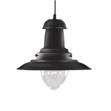 Searchlight - Lampa wisząca na lince FISHERMAN 1xE27/60W/230V czarna