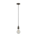 Searchlight - Lampa wisząca na lince SUSPENSION 1xE27/60W/230V antracyt