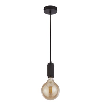 Searchlight - Lampa wisząca na lince SUSPENSION 1xE27/60W/230V czarna
