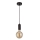 Searchlight - Lampa wisząca na lince SUSPENSION 1xE27/60W/230V czarna
