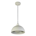 Searchlight - Lampa wisząca na przewodzie MARS 1xE27/60W/230V Ø 40 cm kremowa