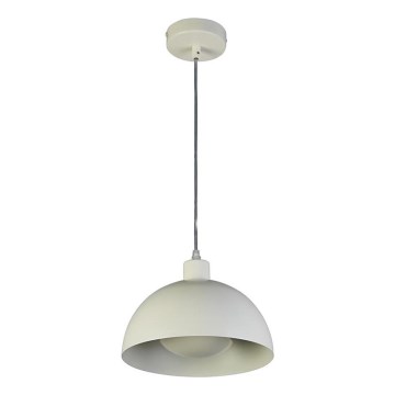 Searchlight - Lampa wisząca na przewodzie MARS 1xE27/60W/230V Ø 40 cm kremowa