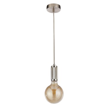 Searchlight - Lampa wisząca na przewodzie SUSPENSION 1xE27/60W/230V srebrna