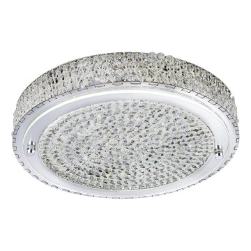 Searchlight - LED Plafon FLUSH LED/24W/230V śr. 40 cm chrom