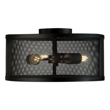 Searchlight - Plafon FISHNET 3xE27/60W/230V czarny