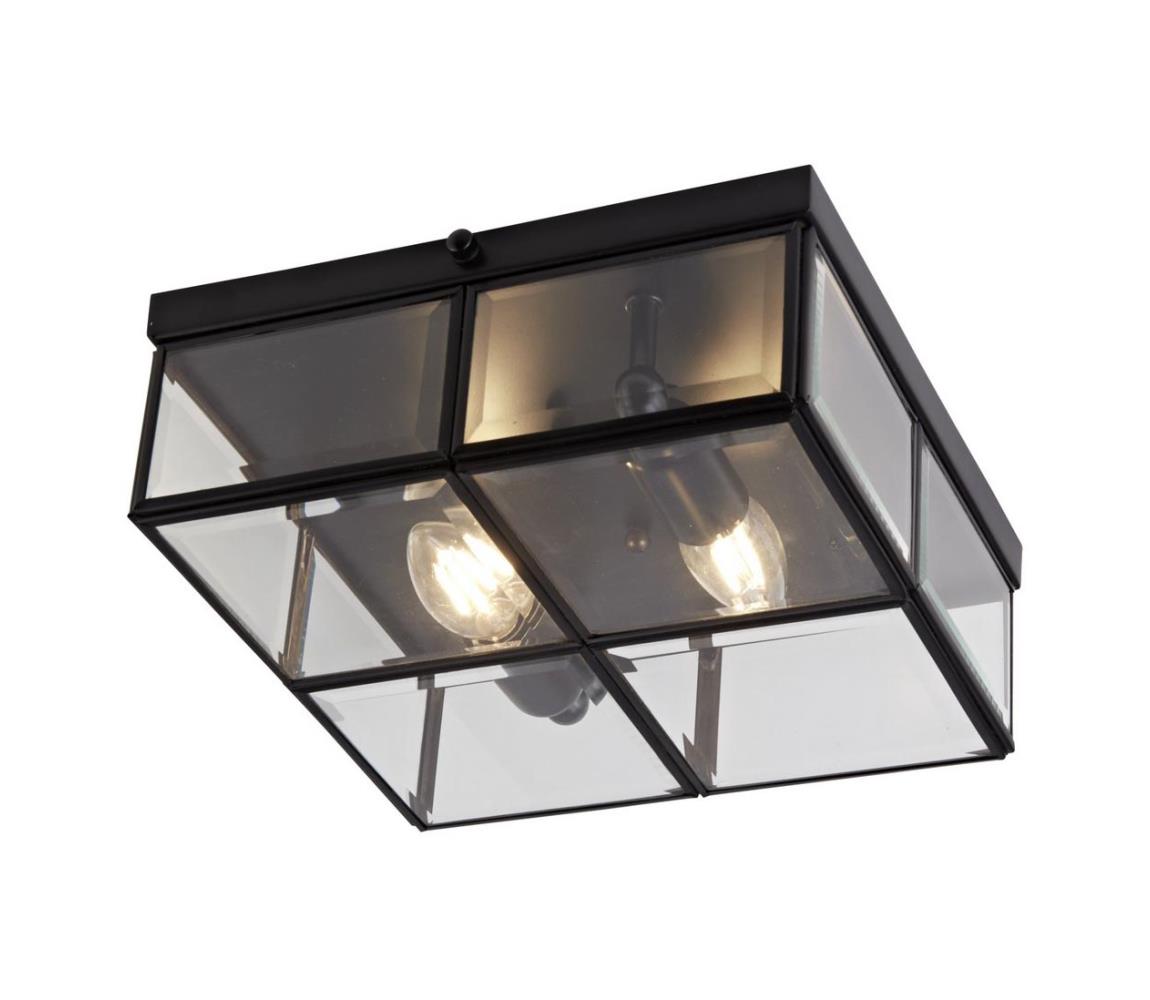 Searchlight - Plafon FLUSH 2xE14/40W/230V czarny