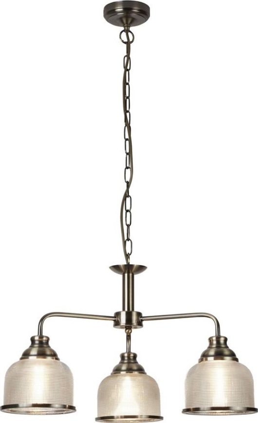 Searchlight - Żyrandol na łańcuchu BISTRO 3xE27/60W/230V mosiądz