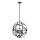 Searchlight - Żyrandol na łańcuchu ORBIT 4xE14/60W/230V czarny