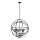 Searchlight - Żyrandol na łańcuchu ORBIT 6xE14/60W/230V czarny