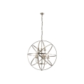 Searchlight - Żyrandol na łańcuchu ORBIT 8xE14/60W/230V mosiądz